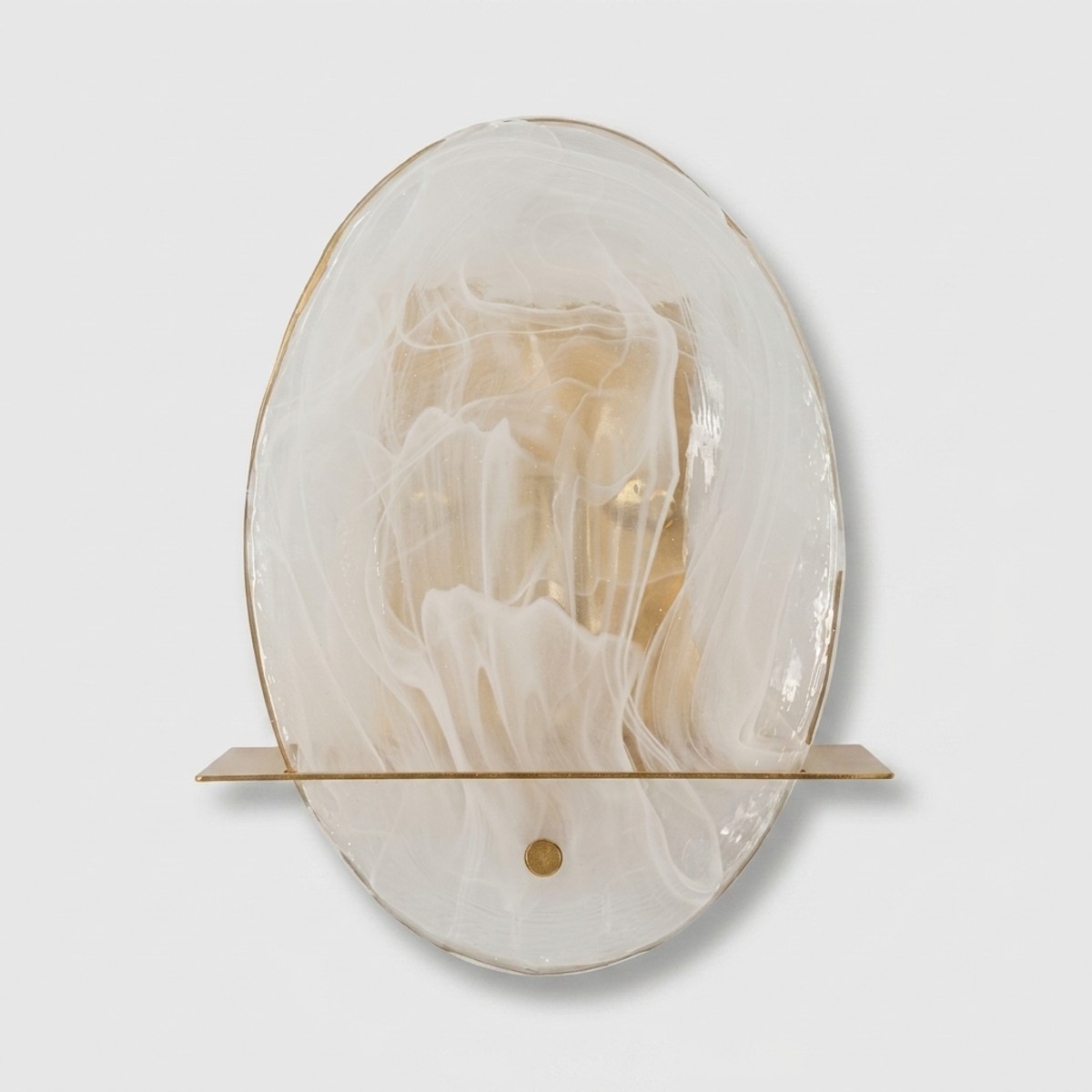 Wandleuchte aus Glas und Eisen Portlan