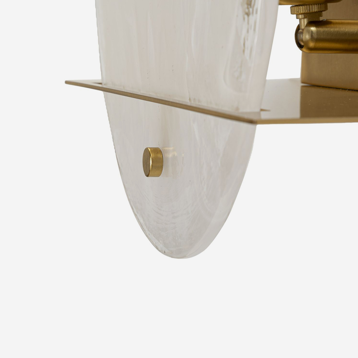 Wandleuchte aus Glas und Eisen Portlan