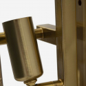 Wandleuchte aus Glas und Eisen, 5-flammig, Glassy