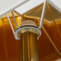 Lampada da parete classica in ferro e tessuto Salisburg