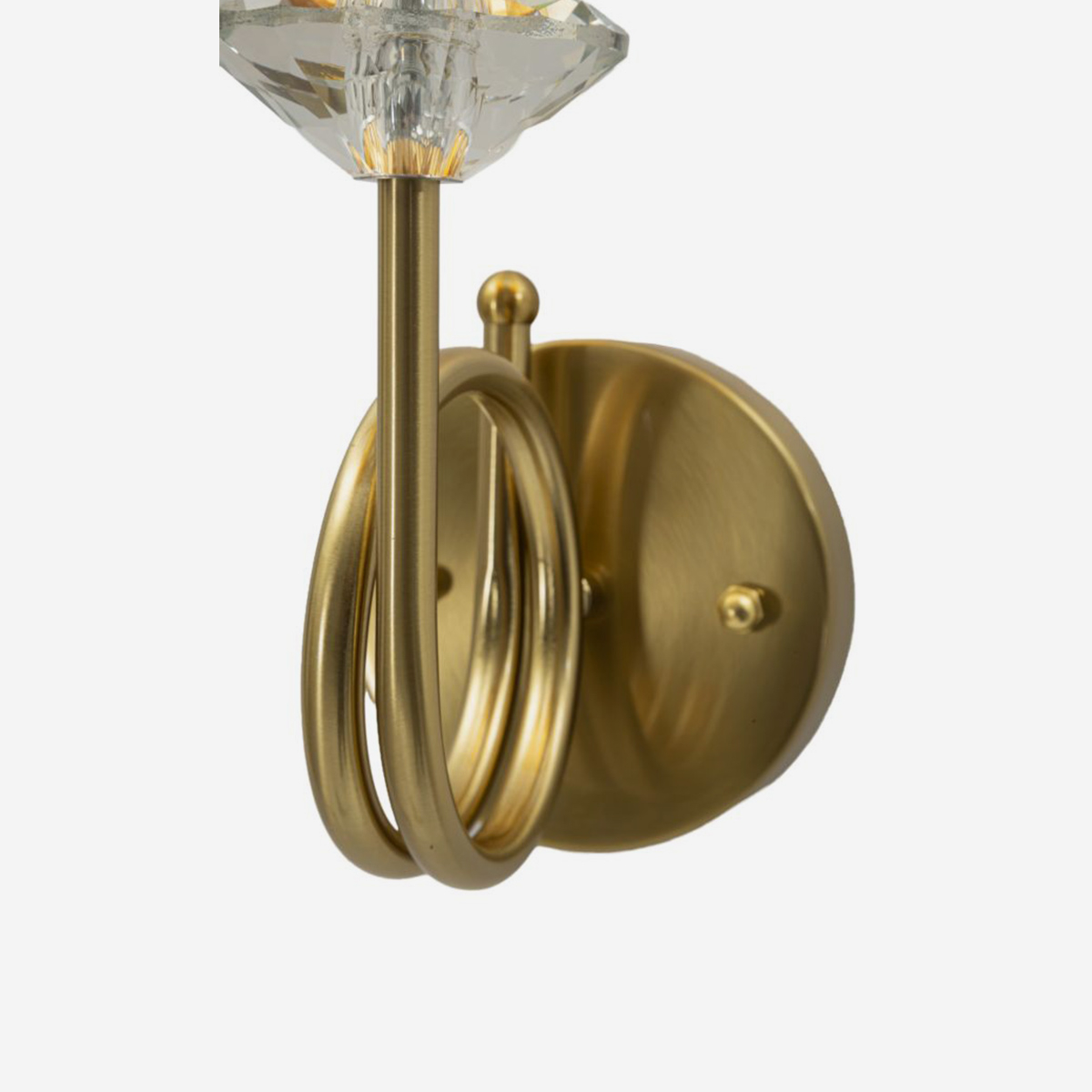 Lampada da parete classica in ferro e tessuto Salisburg