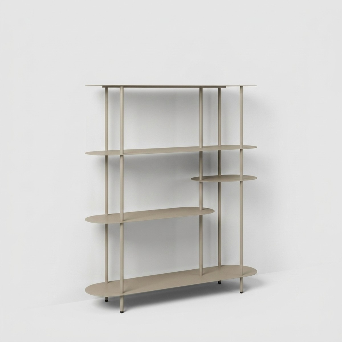 Modernes Metallregal mit 5 Ablagen Saturno