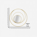 Specchio da parete rotondo decorativo Arc Glam
