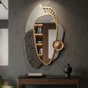 Specchio da parete di design in metallo Art