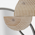 Specchio da parete decorativo in metallo e MDF Abstract