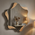 Specchio da parete decorativo in MDF e vetro Star