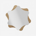 Espejo de pared decorativo de MDF y vidrio Star