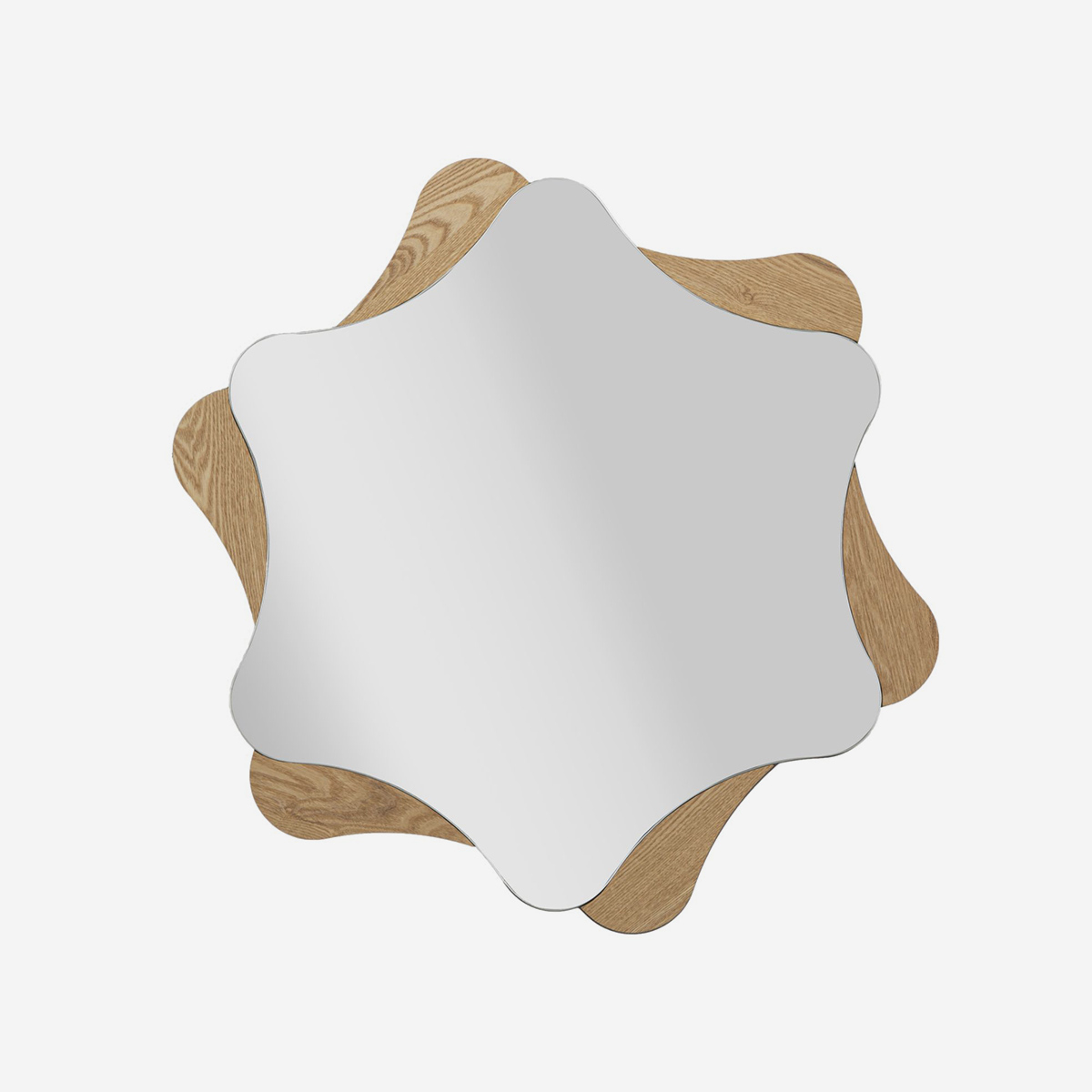 Espejo de pared decorativo de MDF y vidrio Star