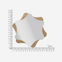 Specchio da parete decorativo in MDF e vetro Star