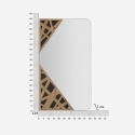 Specchio da parete rettangolare decorativo Angle