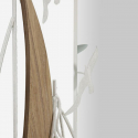 Espejo decorativo de pared en metal y MDF Adriatic