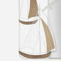 Espejo decorativo de pared en metal y MDF Adriatic
