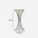 Table d’appoint haute avec plateau en marbre et métal Funnel 100