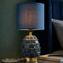 Lampada da comodino in ceramica e tessuto Pigny