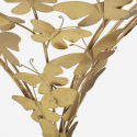 Mesita de noche de pared en metal y cristal Butterflies