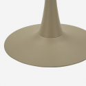 Runder Bartisch Alaska aus MDF und Eisen