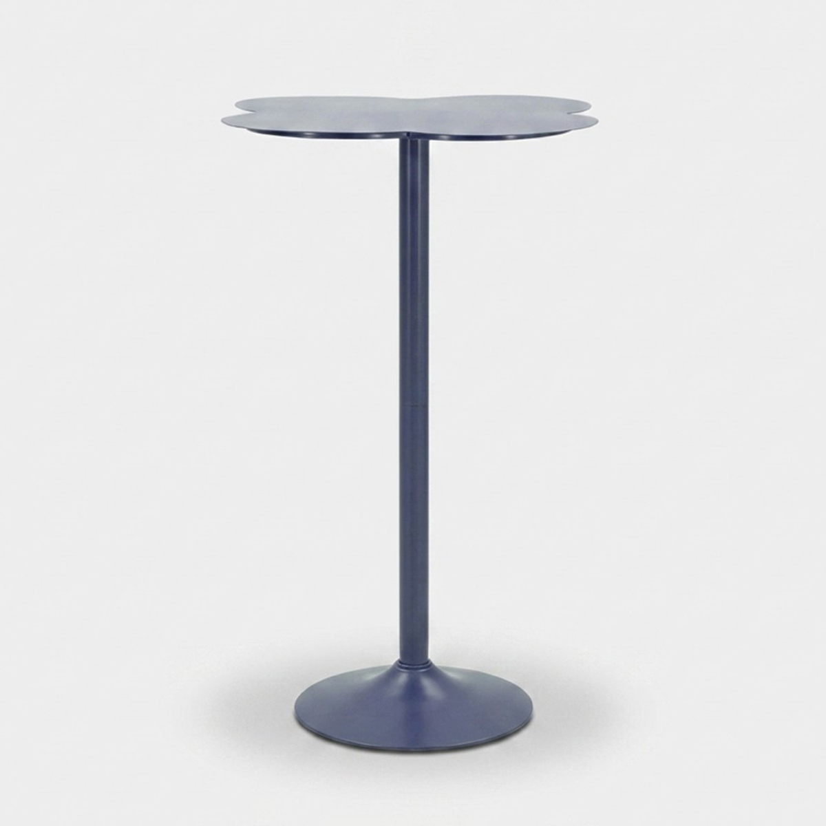Hoher runder Bartisch aus Metall Clox