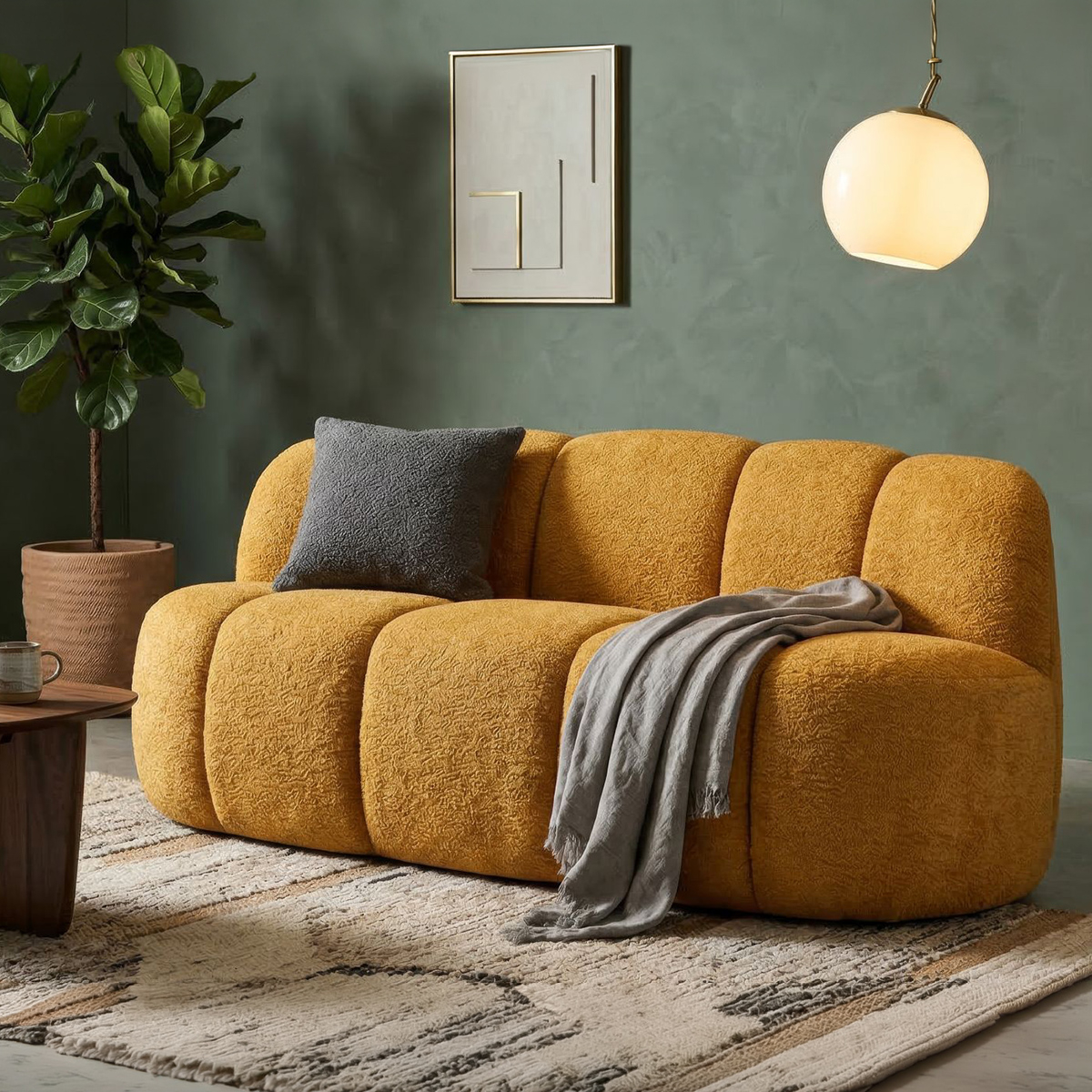Gepolstertes Polyester-Sofa für das Wohnzimmer Ball