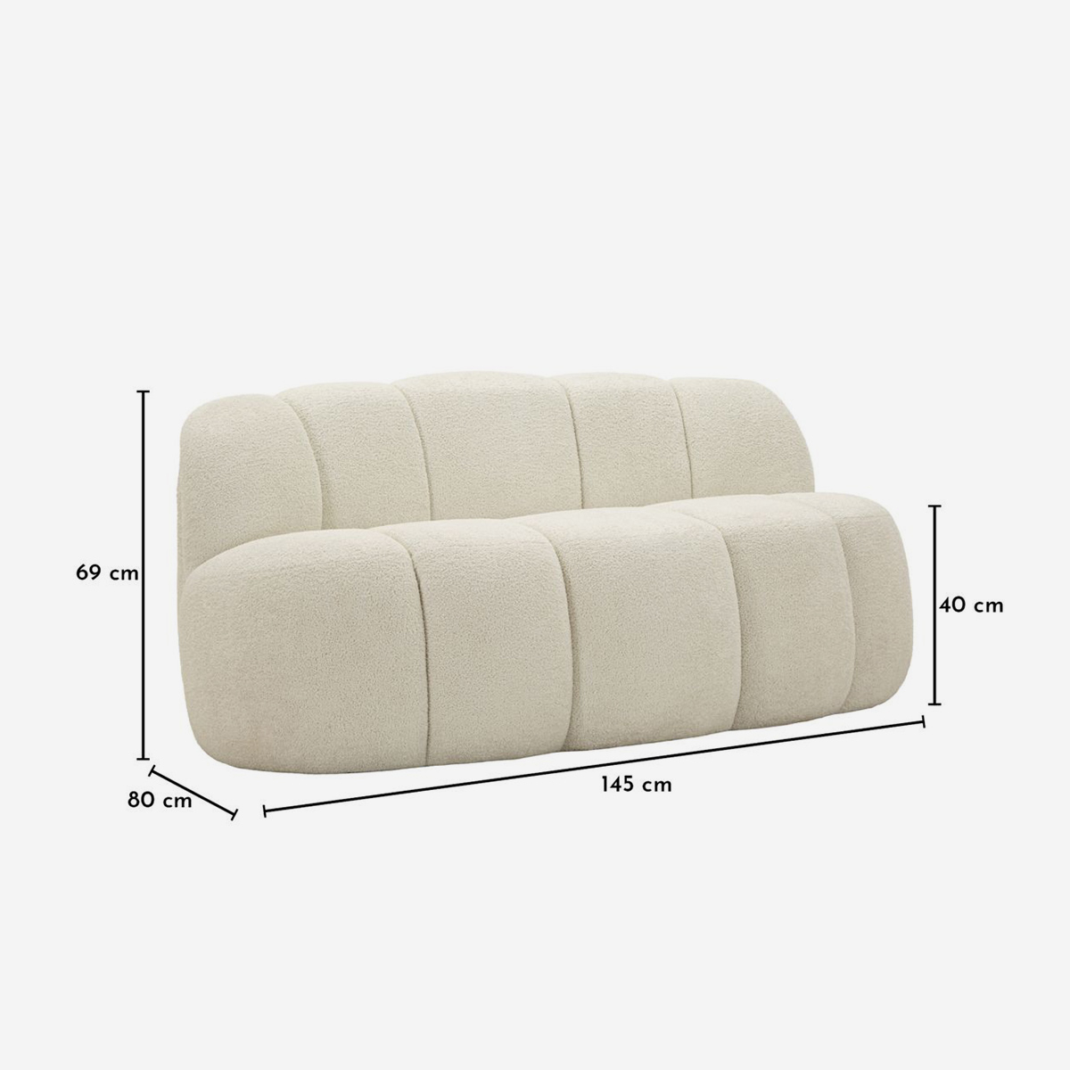 Gepolstertes Polyester-Sofa für das Wohnzimmer Ball