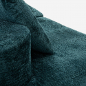 Sofá bouclé de diseño 3 plazas 238 cm Island