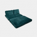 2-Sitzer Schlafsofa aus Bouclé-Stoff Faster