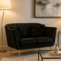 Gepolstertes 2-Sitzer-Sofa mit Kissen Budapest