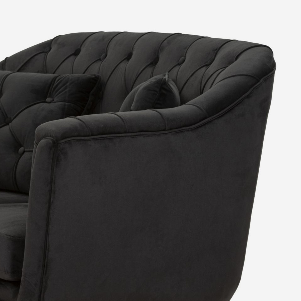 Gepolstertes 2-Sitzer-Sofa mit Kissen Budapest