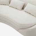3-Sitzer Sofa aus Stoff, gepolstert, mit Kissen Oslo