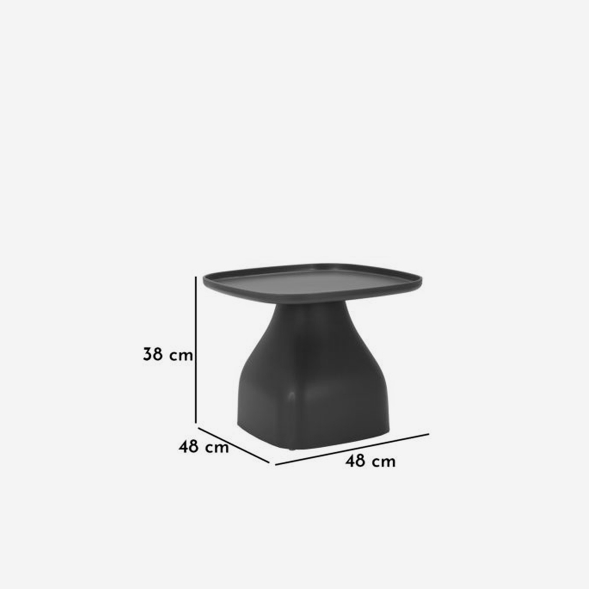 Indoor- und Outdoor-Beistelltisch aus Polypropylen Gea 38