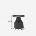 Indoor- und Outdoor-Beistelltisch aus Polypropylen Gea 50