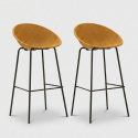 Set de 2 taburetes de bar para interior y exterior en polipropileno Ibiza