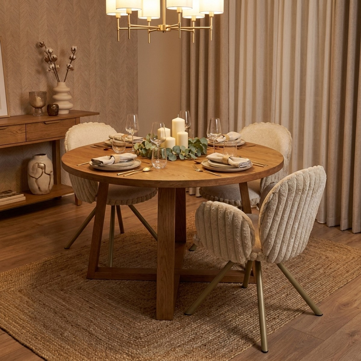 Set de 2 sillas tapizadas con reposabrazos para salón Stoccolma B