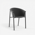 Set de 2 sillas de comedor tapizadas en tela Electra