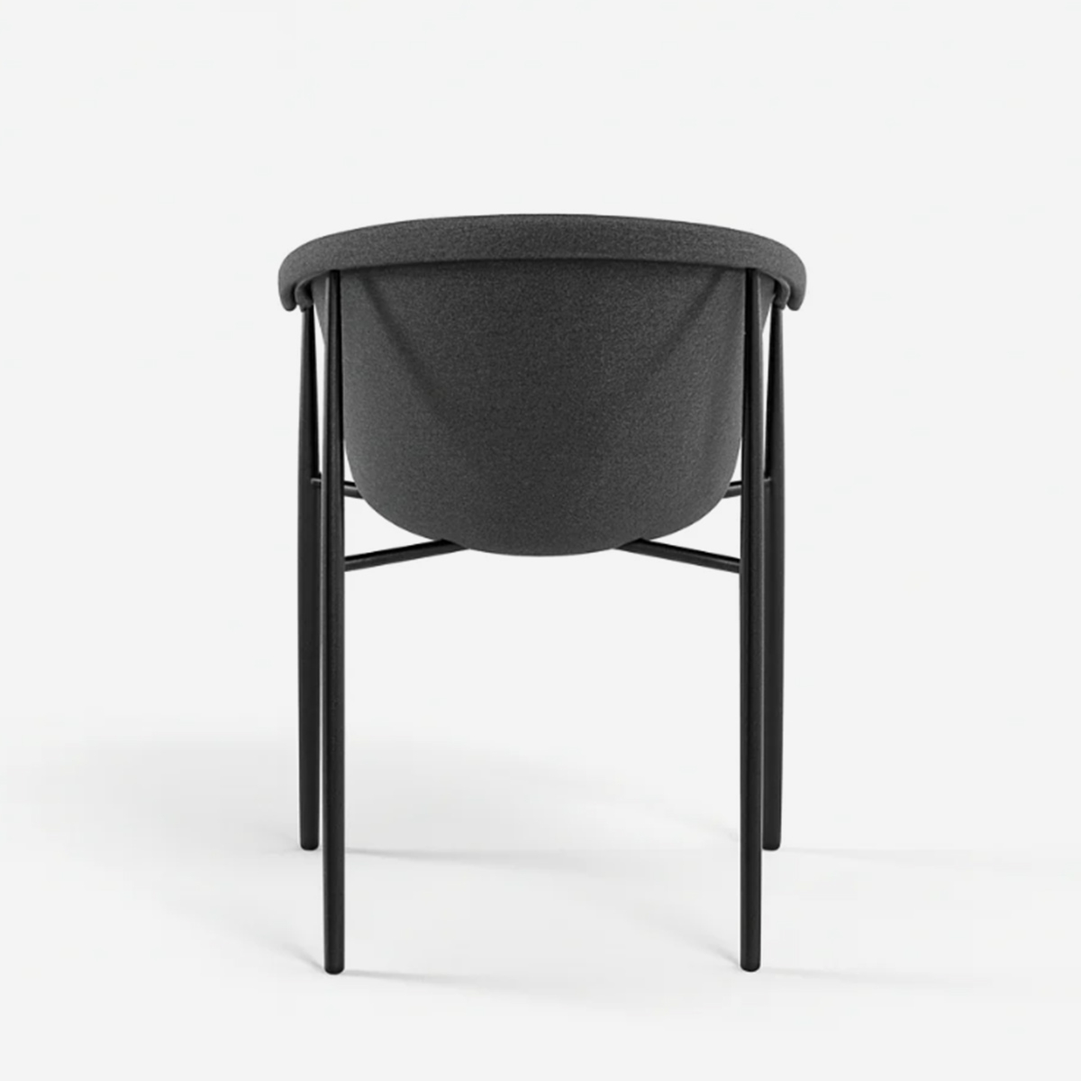 Set de 2 sillas de comedor tapizadas en tela Electra
