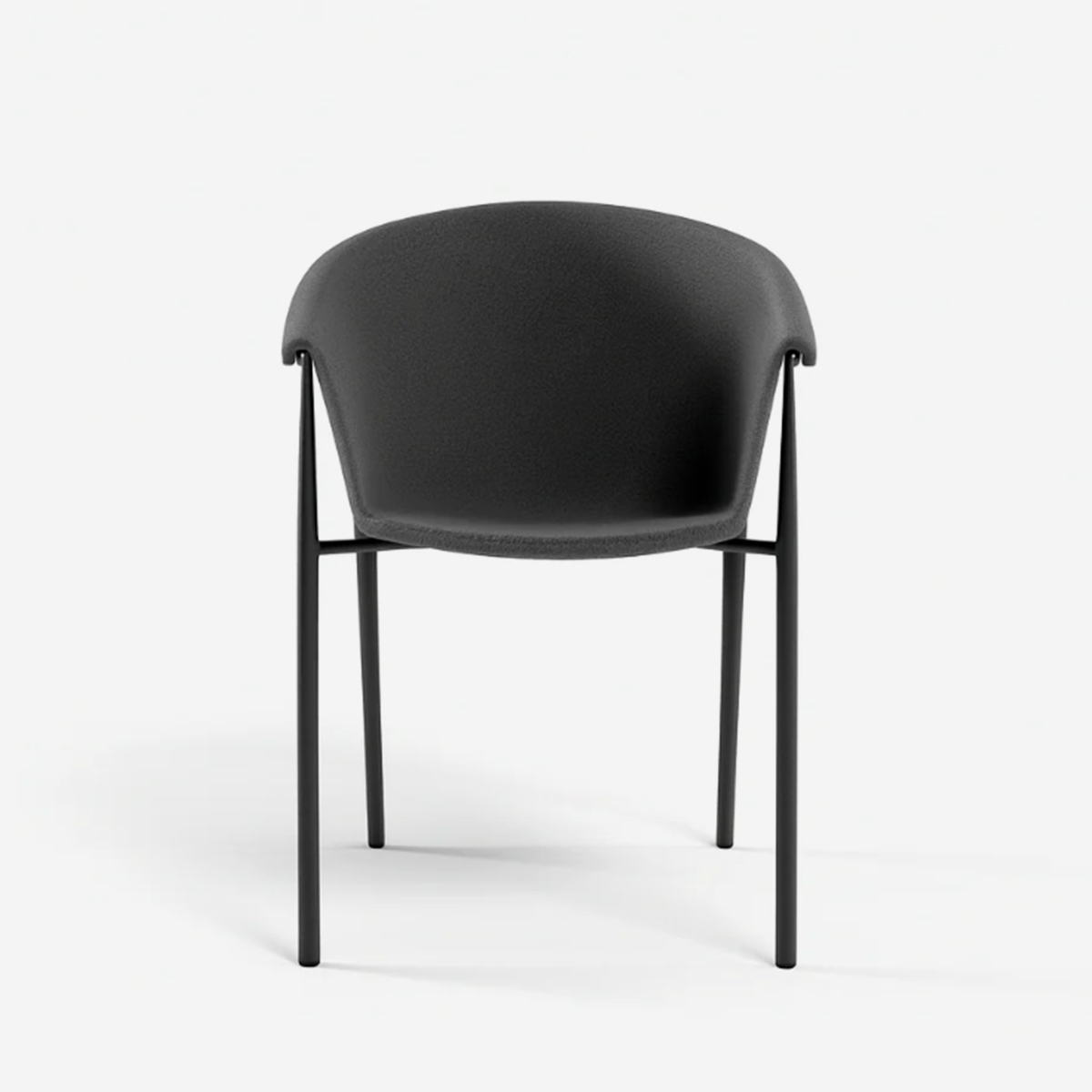 Set de 2 sillas de comedor tapizadas en tela Electra
