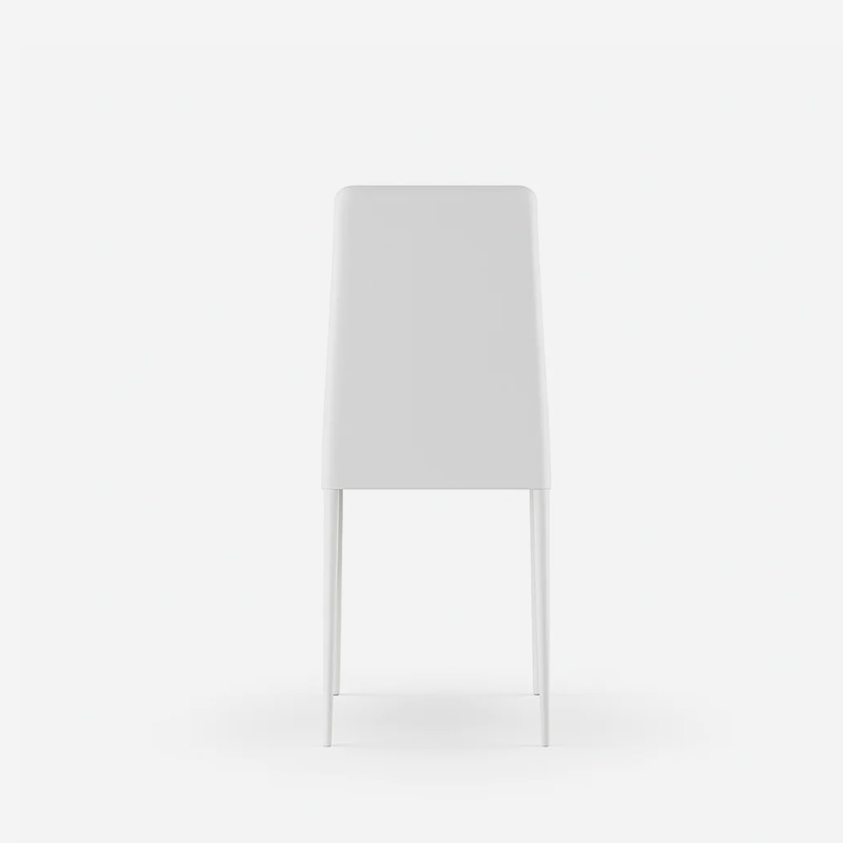 Set de 4 sillas de comedor apilables de polipiel Arianna