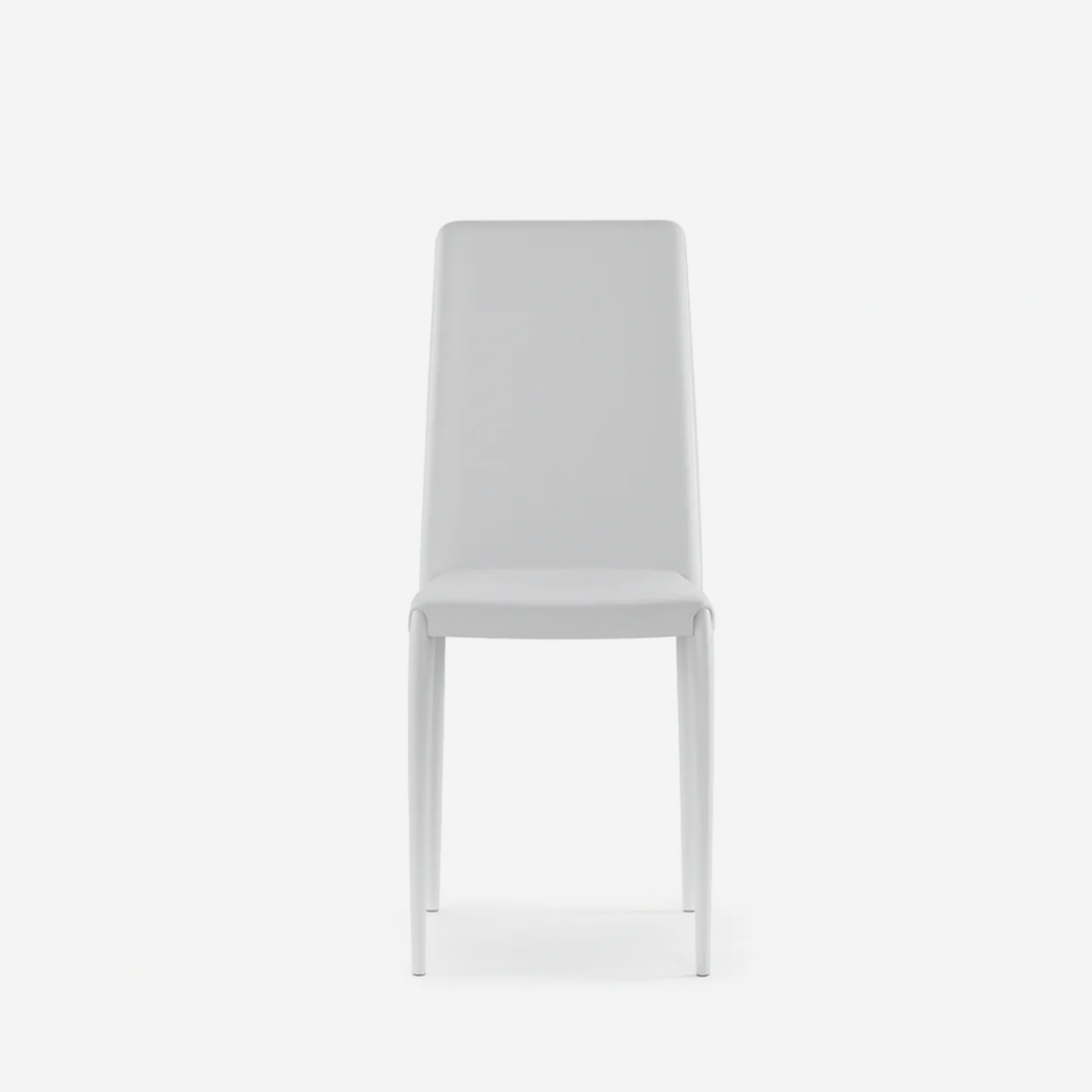 Set de 4 sillas de comedor apilables de polipiel Arianna