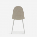 Set de 4 sillas de comedor acolchadas en ratán sintético Evelyn
