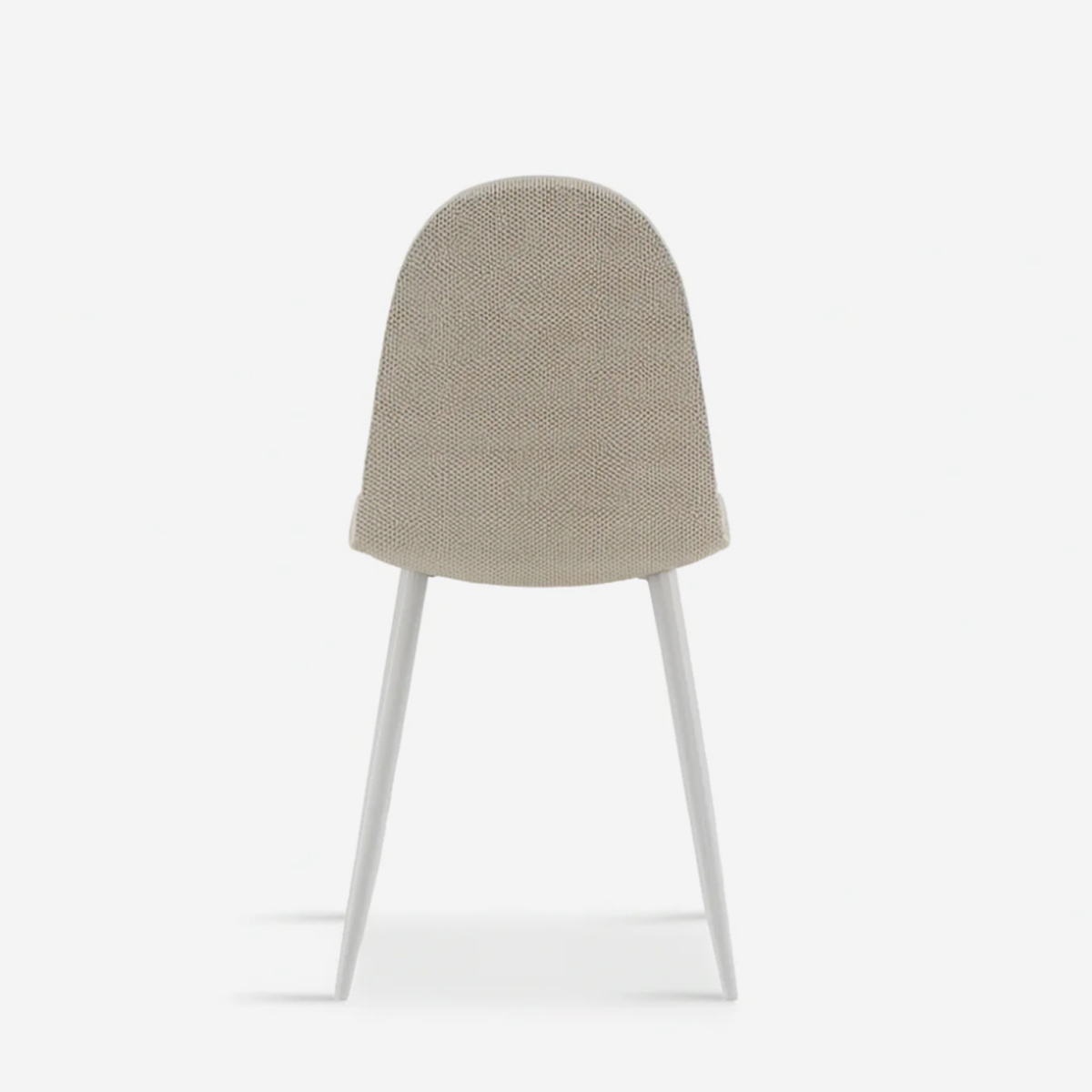 Set de 4 sillas de comedor acolchadas en ratán sintético Evelyn
