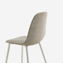 Set de 4 sillas de comedor acolchadas en ratán sintético Evelyn
