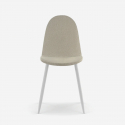 Set de 4 sillas de comedor acolchadas en ratán sintético Evelyn