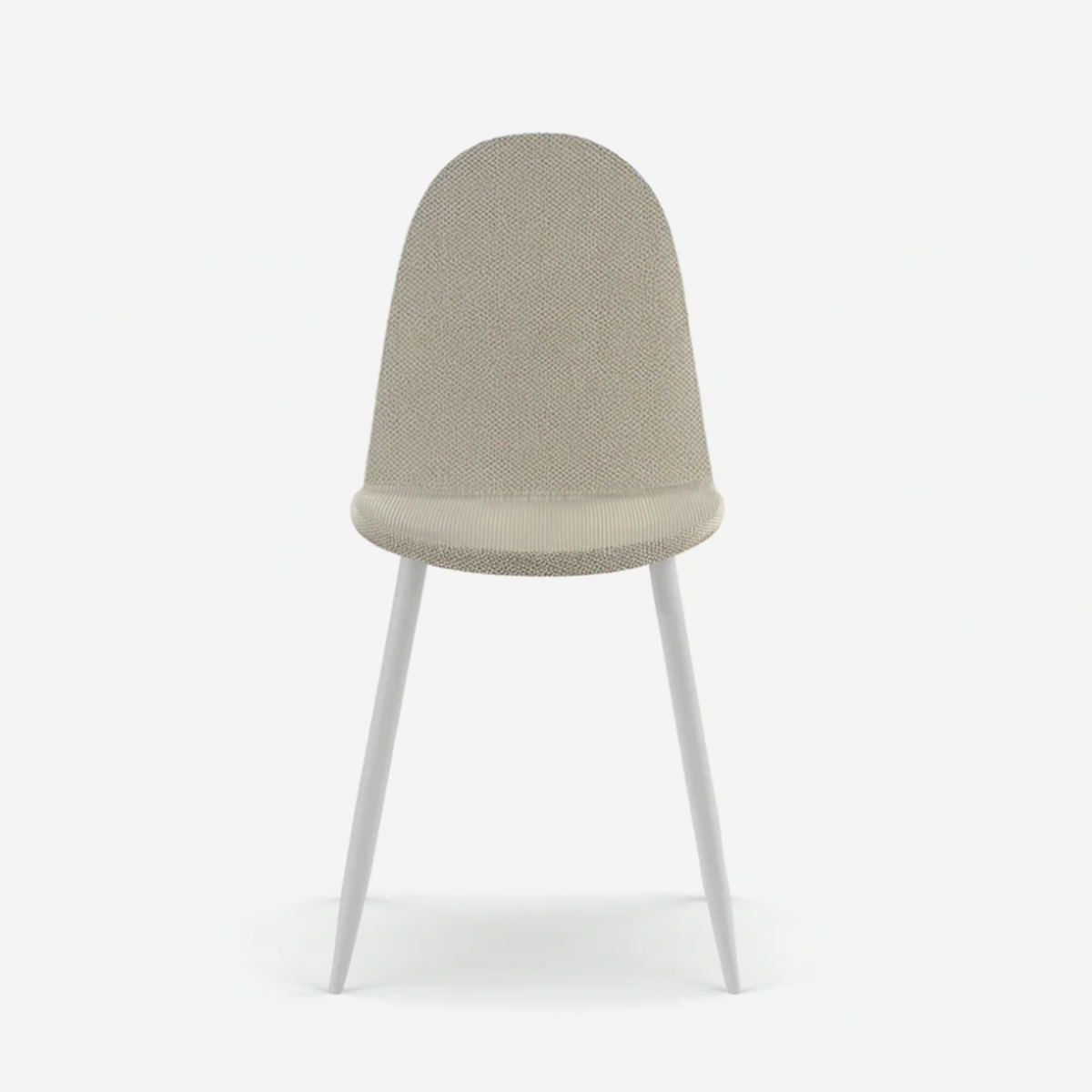 Set de 4 sillas de comedor acolchadas en ratán sintético Evelyn