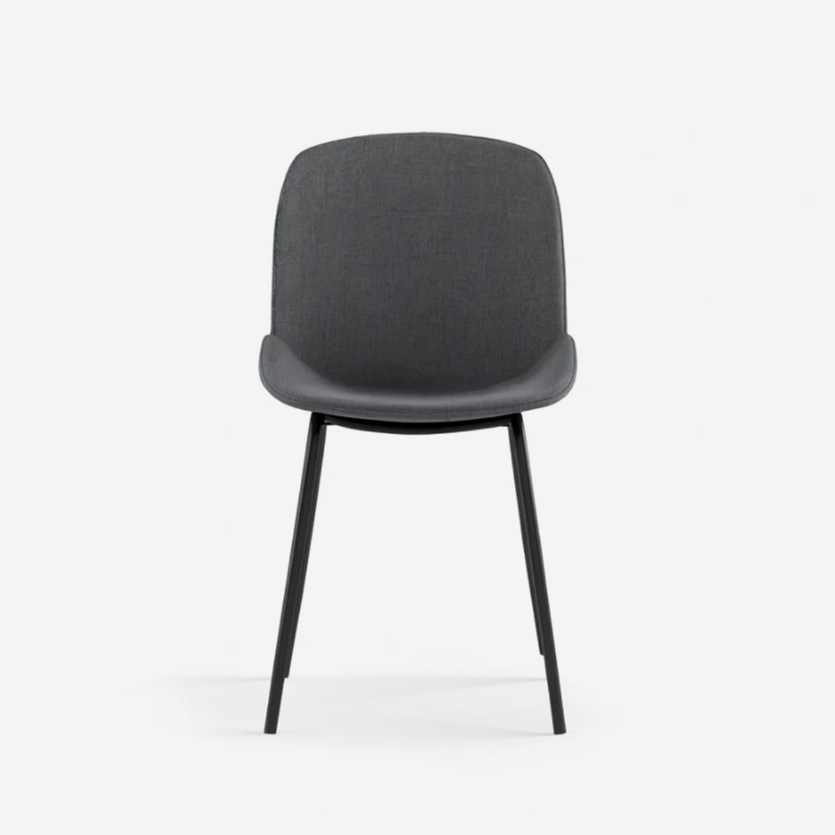 Set de 4 sillas de comedor tapizadas en tela Adhara