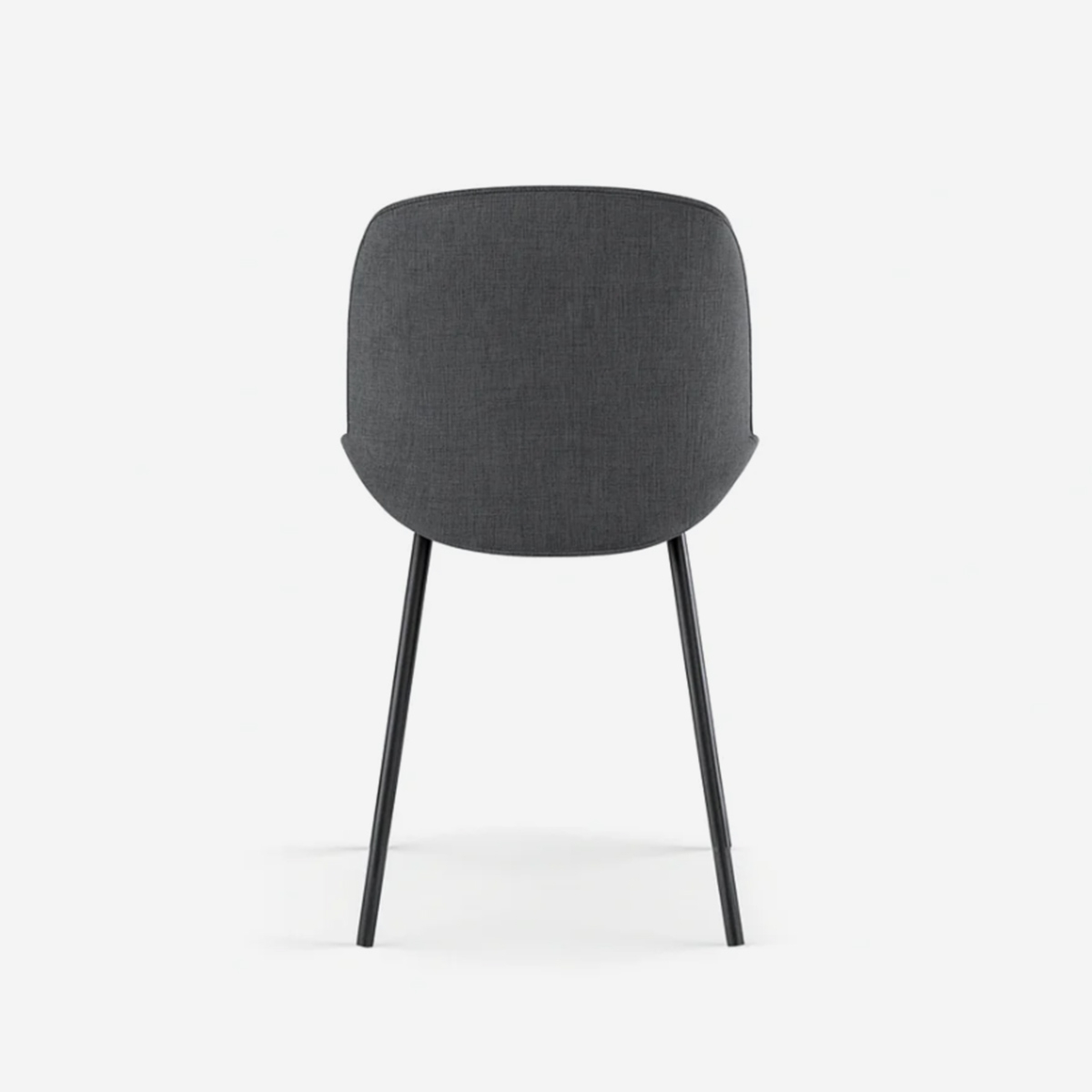 Set de 4 sillas de comedor tapizadas en tela Adhara