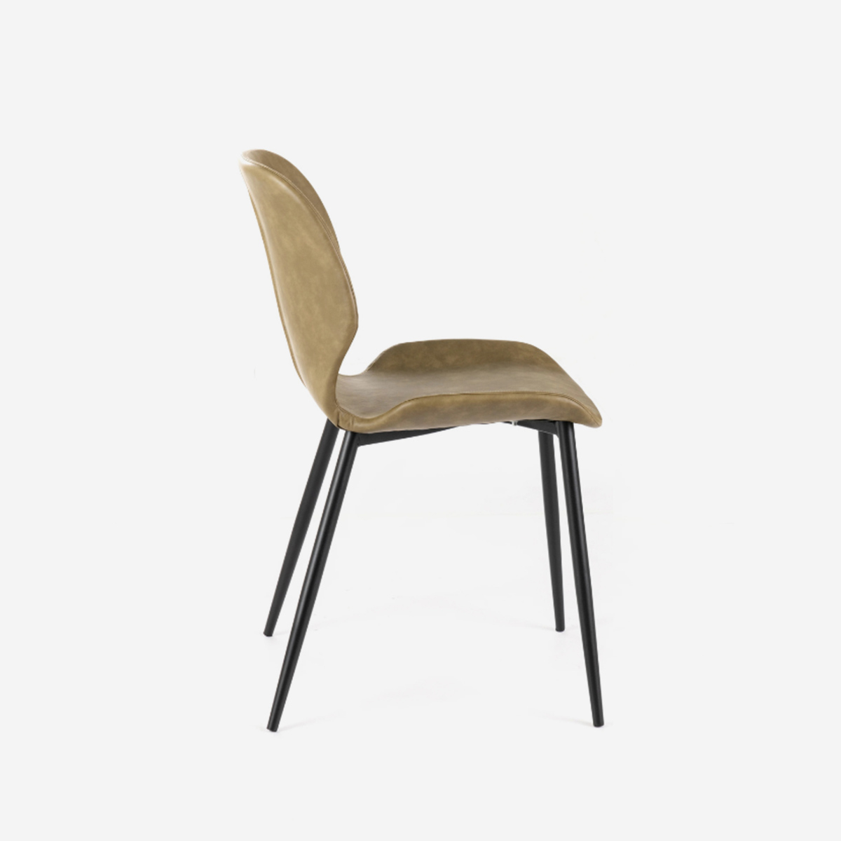 Set 4 sedie da pranzo imbottite soft-touch Callisto