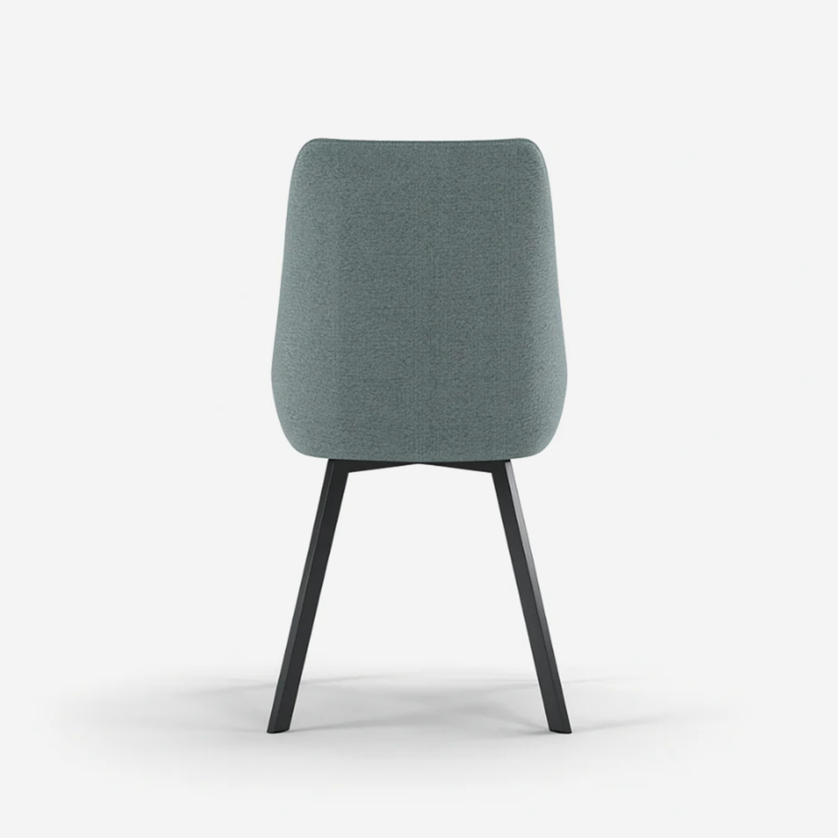Lot de 4 chaises rembourrées en microfibre avec pieds en métal Artemis