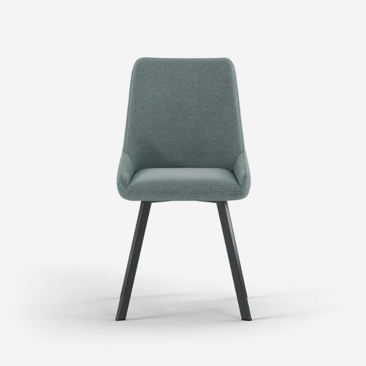 Lot de 4 chaises rembourrées en microfibre avec pieds en métal Artemis