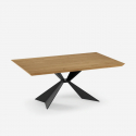 Ausziehbarer Tisch aus Holz und Metall 160/240x90 Taurus