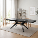 Mesa extensible de cerámica y metal 160/240x90 Iulius