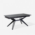 Mesa extensible de cerámica y metal 160/240x90 Iulius